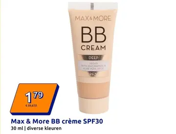 Aanbieding: Max & More BB crème SPF30