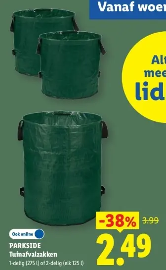 Aanbieding: Tuinafvalzakken