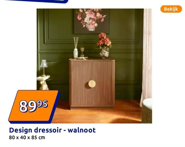 Aanbieding: Design dressoir - walnoot