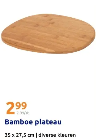 Promotie: Bamboe plateau
