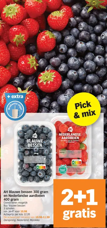 Promotie: Blauwe bessen en Nederlandse aardbeien