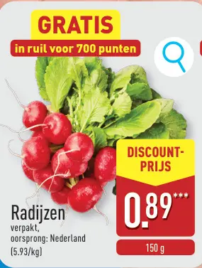 Promotie: Radijzen