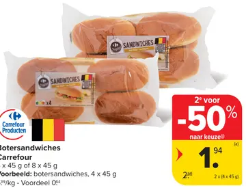 Aanbieding: Botersandwiches