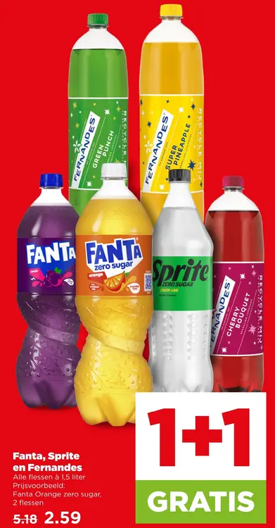 Aanbieding: Fanta, Sprite en Fernandes