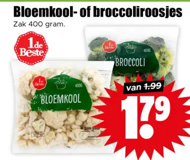Aanbieding: Bloemkool- of broccoliroosjes