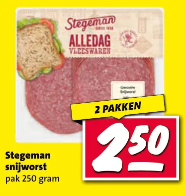 Aanbieding: Stegeman snijworst