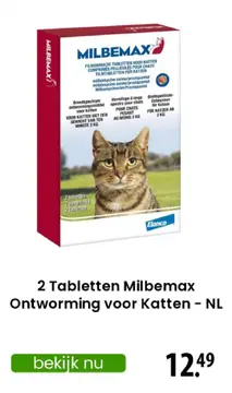 Aanbieding: Milbemax Ontworming voor Katten