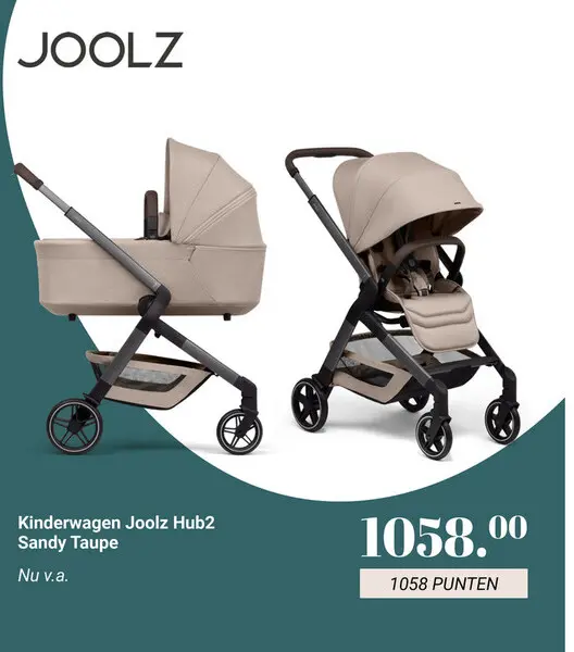 Aanbieding: Kinderwagen Joolz Hub2 Sandy Taupe