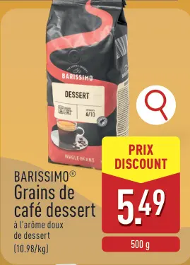 Offre: Grains de café dessert
