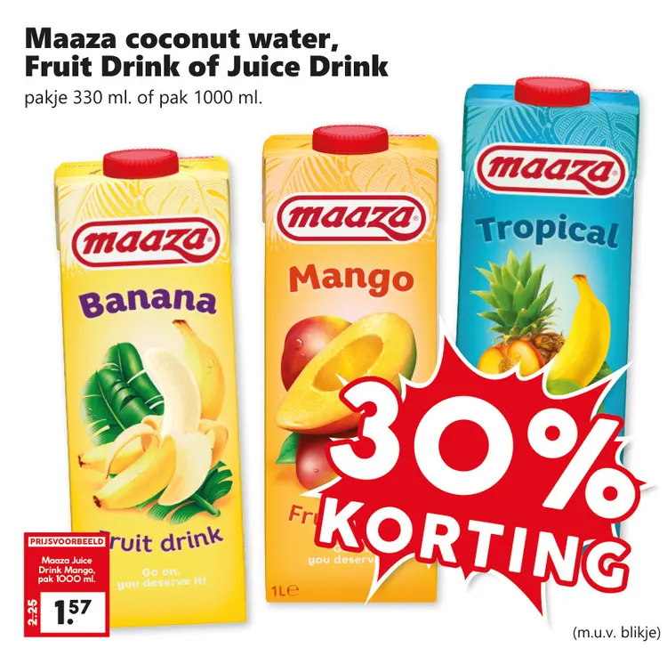Aanbieding: Coconut water, Fruit Drink of Juice Drink