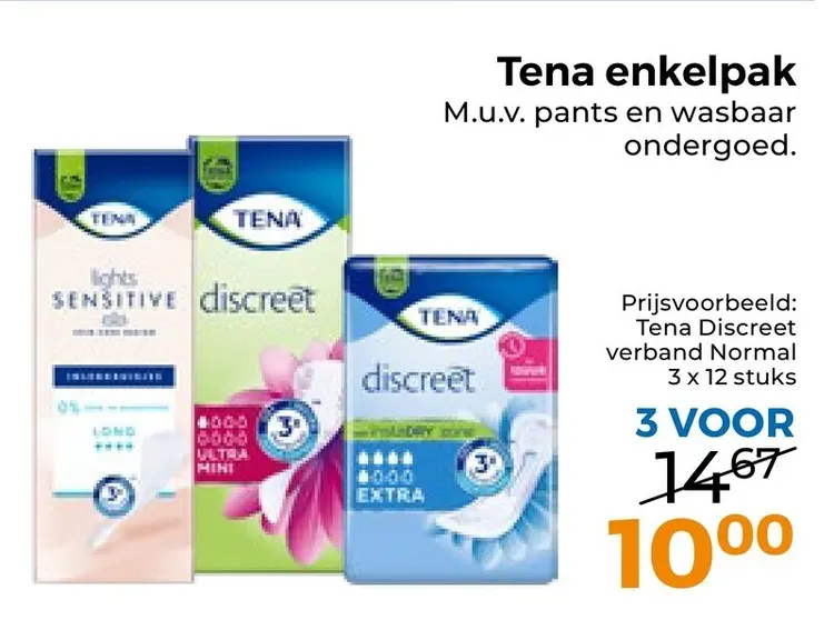 Aanbieding: Tena enkelpak