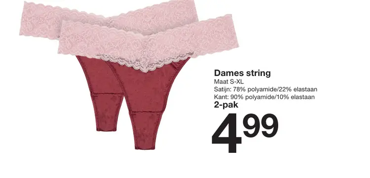 Aanbieding: Dames string