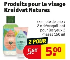 Offre: Produits pour le visage