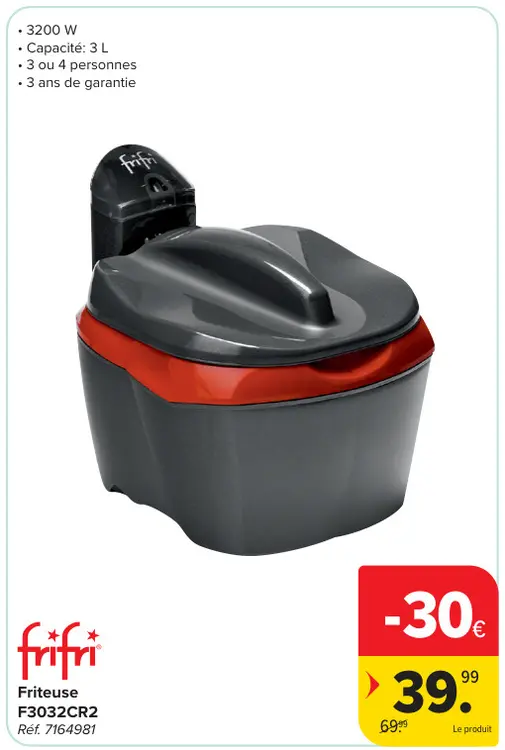 Offre: Friteuse F3032CR2