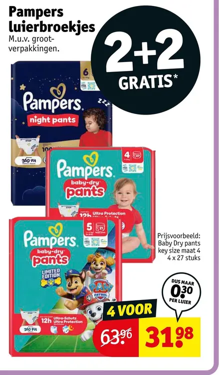Aanbieding: Pampers luierbroekjes