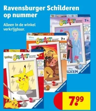 Aanbieding: Ravensburger Schilderen op nummer