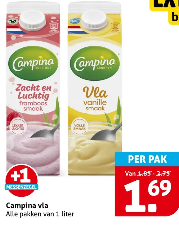 Aanbieding: Campina vla