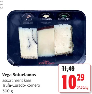 Promotie: Vega Sotuelamos assortiment kaas Trufa-Curado-Romero