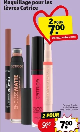 Offre: Maquillage pour les lèvres