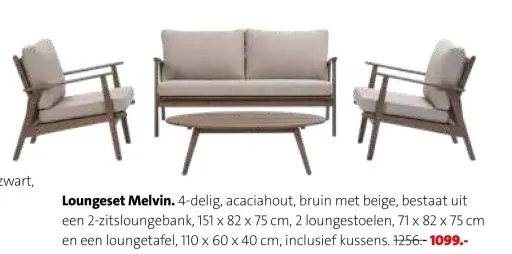 Aanbieding: Loungeset Melvin