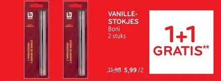 Promotie: Vanille-stokjes