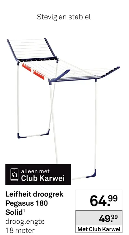 Aanbieding: Droogrek Pegasus 180 Solid¹