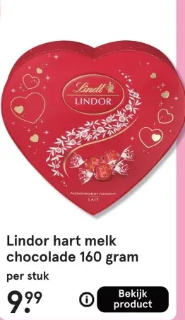 Aanbieding: hart melk chocolade