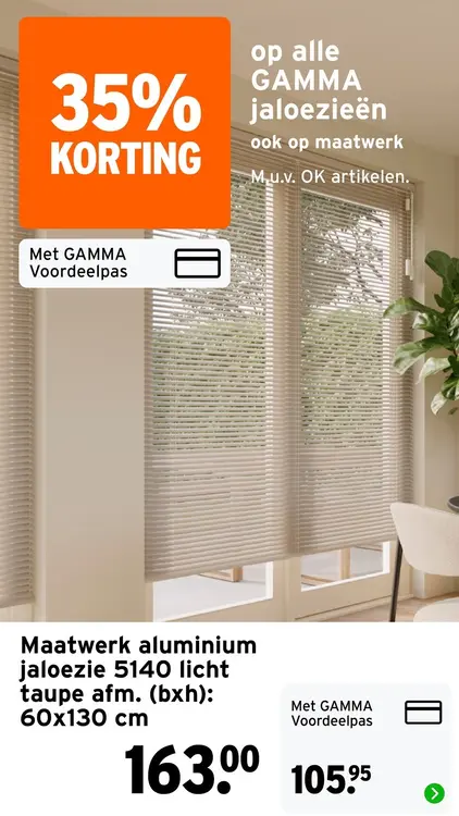 Aanbieding: Alle Gamma jaloezieën