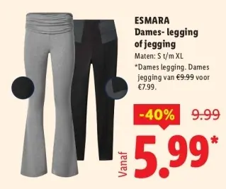 Aanbieding: Dames- legging of jegging