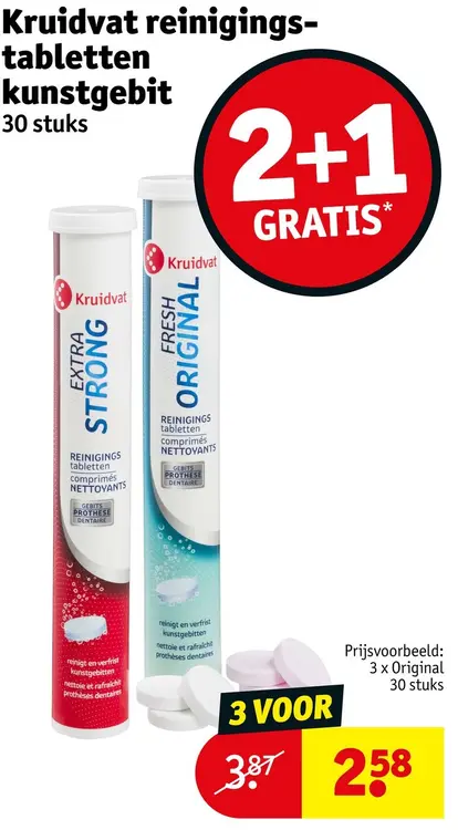 Promotie: Reinigingstabletten kunstgebit
