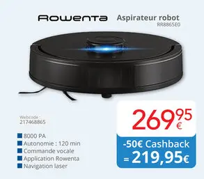 Offre: Aspirateur robot RR8865E0