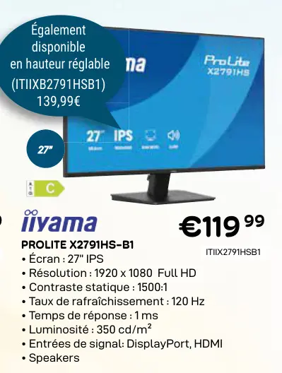 Offre: Prolite x2791hs-b1