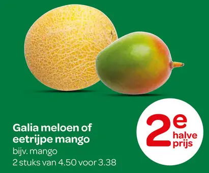 Aanbieding: Galia meloen of eetrijpe mango