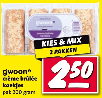 Aanbieding: Crème brûlée koekjes