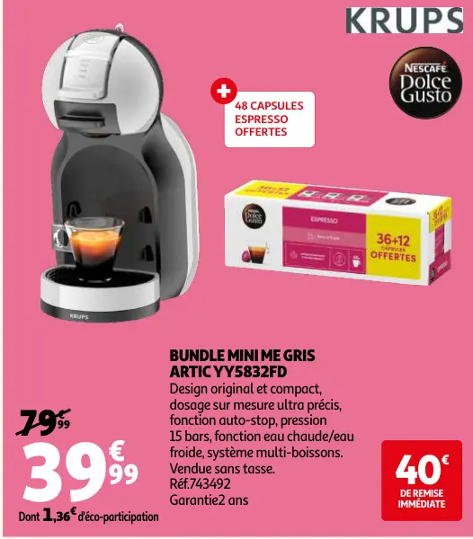 Offre: Bundle mini me gris artic yy5832fd