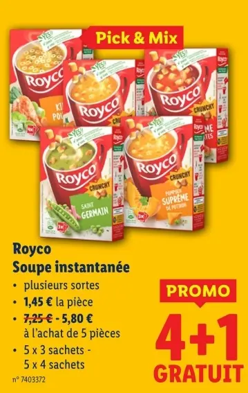 Offre: Soupe instantanée