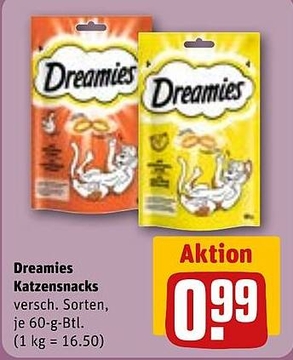 Aanbieding: Dreamies Katzensnacks