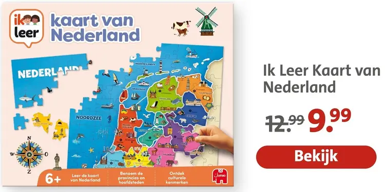 Aanbieding: Ik Leer Kaart van Nederland
