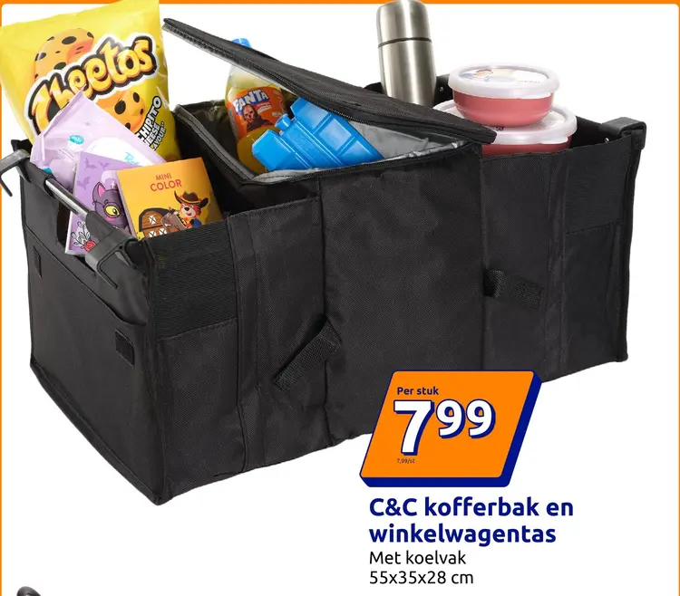 Promotie: C&C kofferbak en winkelwagentas