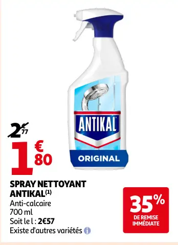 Offre: Spray nettoyant anti-calcaire