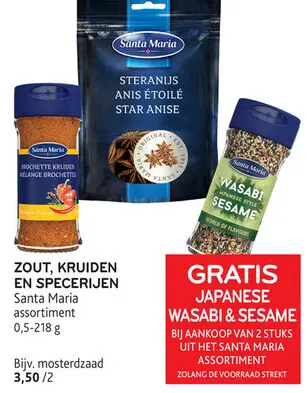 Aanbieding: Zout, kruiden en specerijen