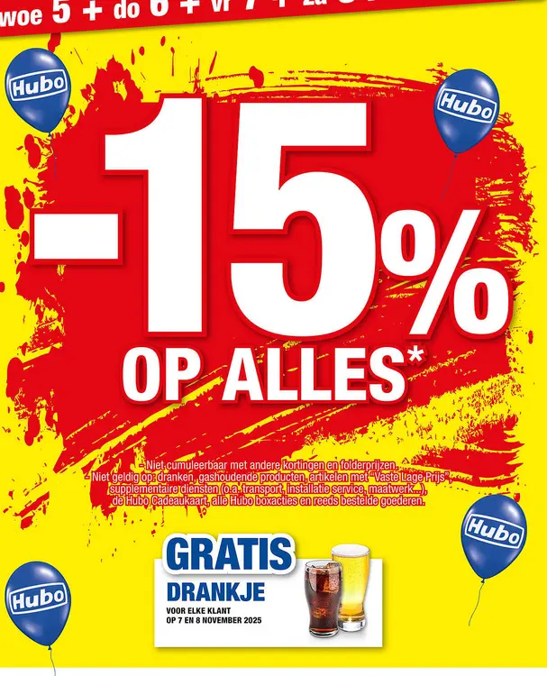 Aanbieding: -15% op alles
