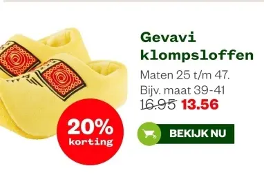 Aanbieding: Klompsloffen