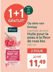 Offre: Huile pour la peau à la fleur de rose bio