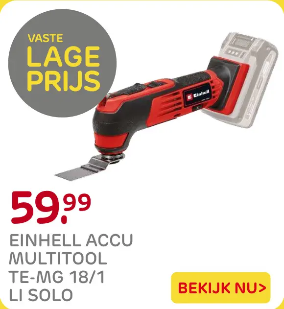 Aanbieding: Accu Multitool TE-MG 18/1 Li Solo
