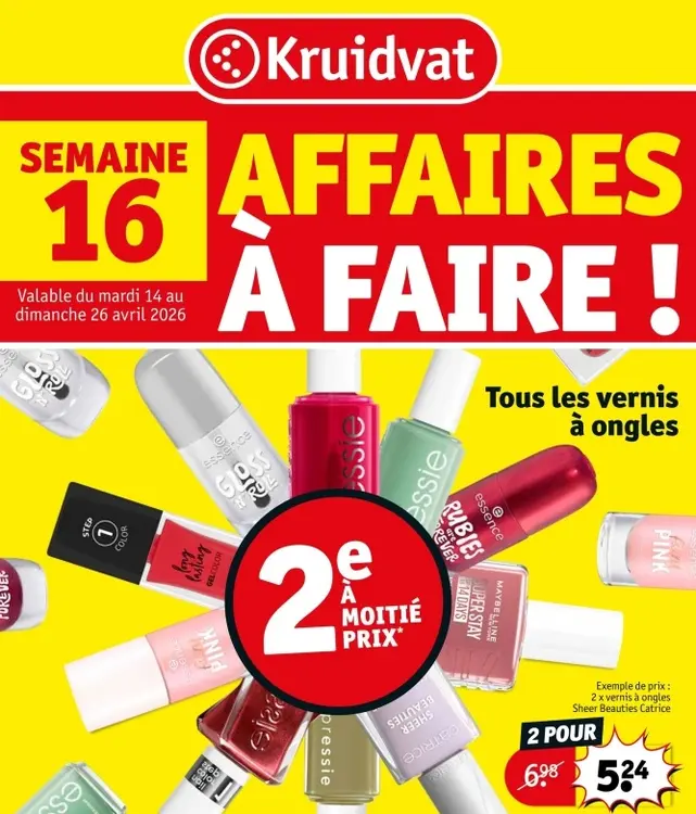 Offre: Tous les vernis à ongles