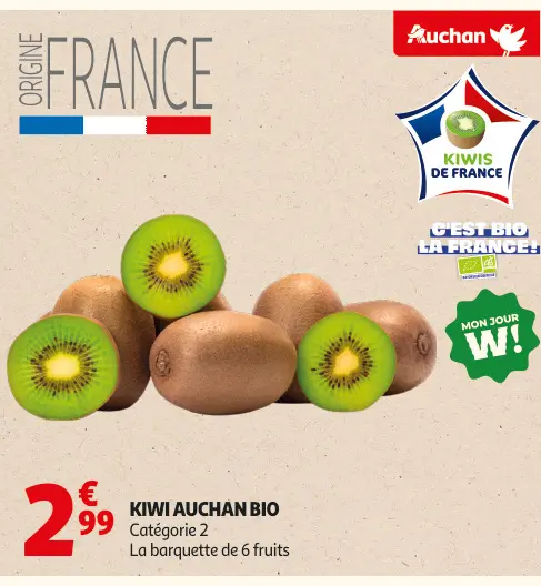 Offre: Kiwi Auchan bio