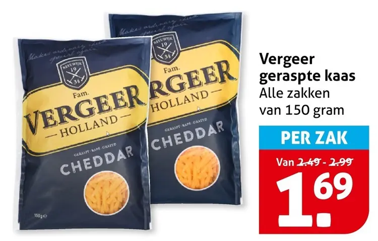 Aanbieding: Geraspte kaas