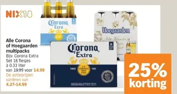 Aanbieding: Alle Corona of Hoegaarden multipacks