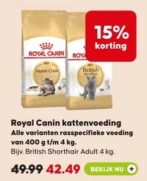 Aanbieding: Royal Canin kattenvoeding